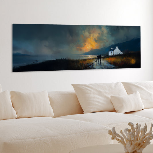 Last Light - Panoramic Canvas Print (60” x 20”)