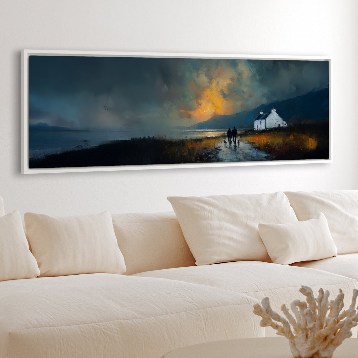 Last Light - Panoramic Canvas Print (60” x 20”)