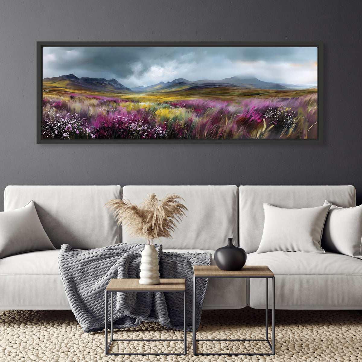 Highland Bloom - Panoramic Canvas Print (60” x 20”)