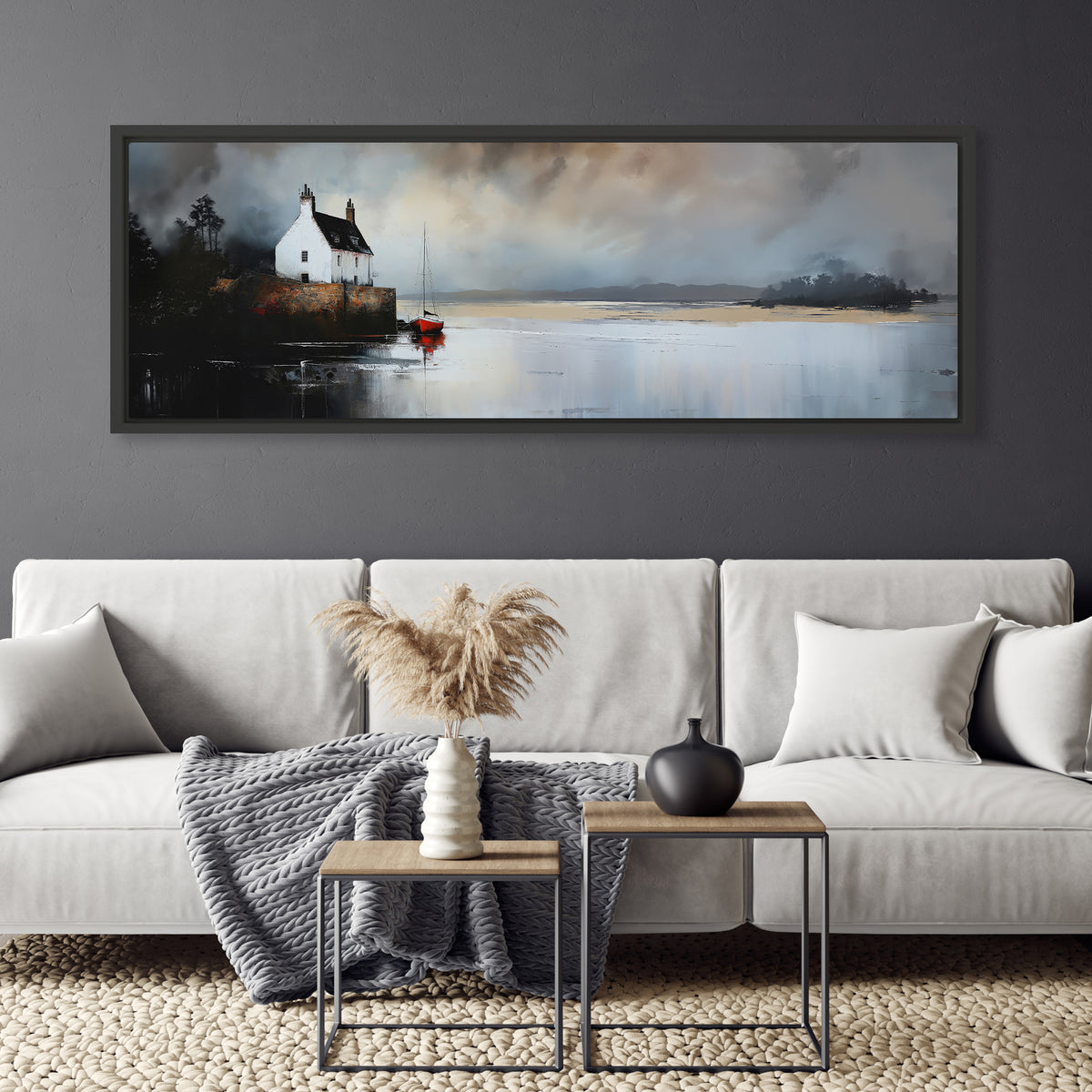 White Moor - Panoramic Canvas Print (60” x 20”)