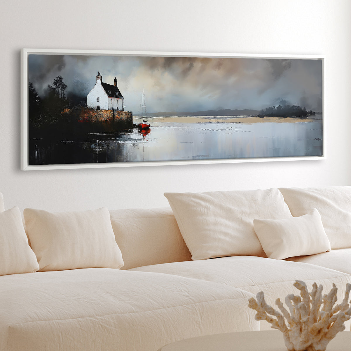 White Moor - Panoramic Canvas Print (60” x 20”)