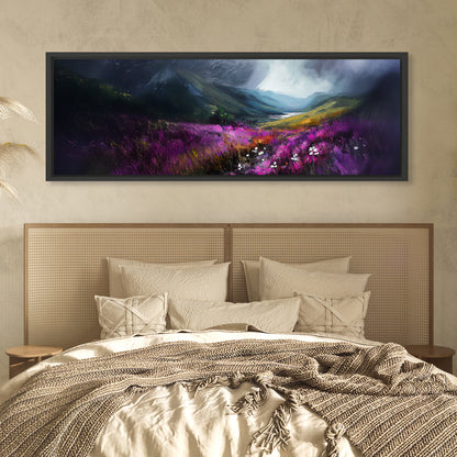 Storm In The Valley - Panoramic Canvas Print (60” x 20”)