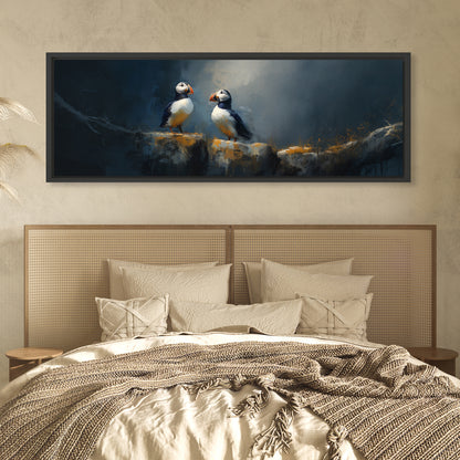 Puffin Rock - Panoramic Canvas Print (60” x 20”)