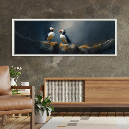 Puffin Rock - Panoramic Canvas Print (60” x 20”)