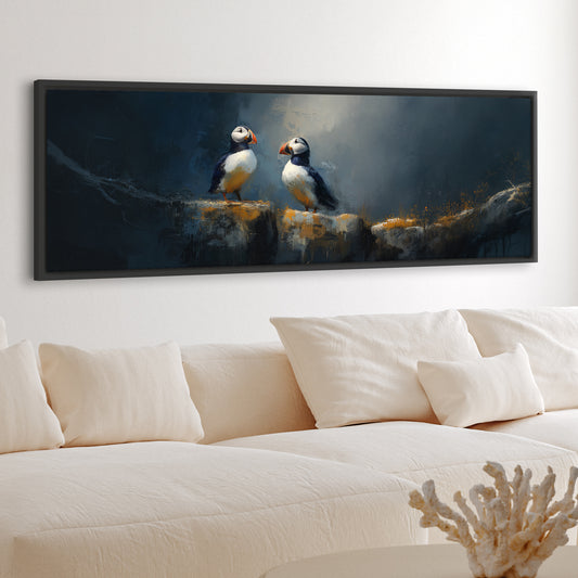 Puffin Rock - Panoramic Canvas Print (60” x 20”)