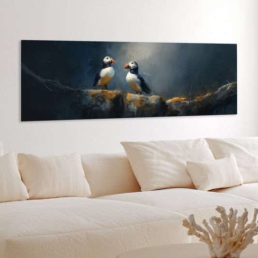 Puffin Rock - Panoramic Canvas Print (60” x 20”)