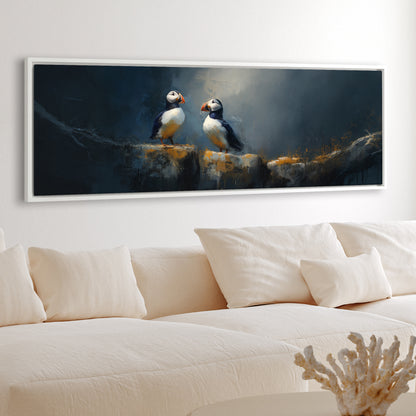 Puffin Rock - Panoramic Canvas Print (60” x 20”)