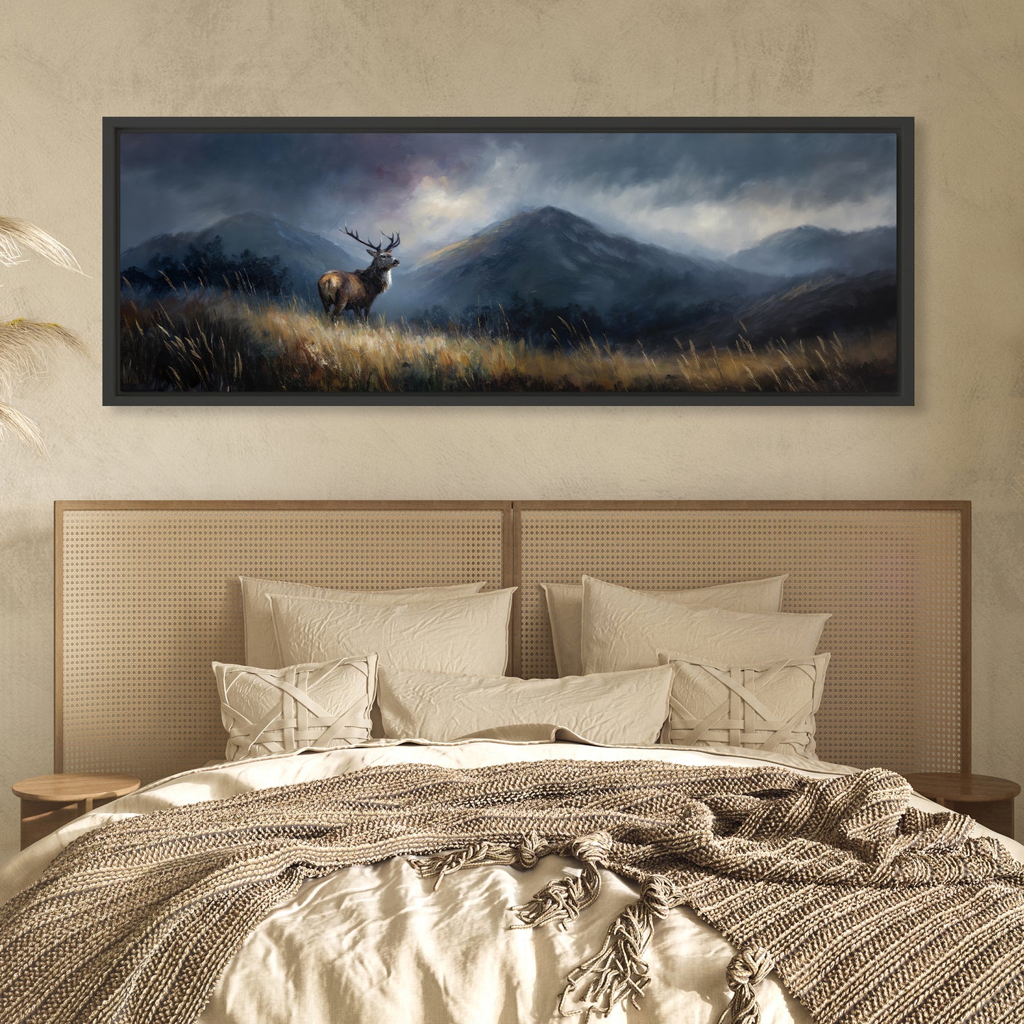 Highland Hart - Panoramic Canvas Print (60” x 20”)