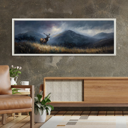Highland Hart - Panoramic Canvas Print (60” x 20”)