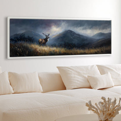 Highland Hart - Panoramic Canvas Print (60” x 20”)