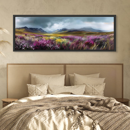 Highland Bloom - Panoramic Canvas Print (60” x 20”)