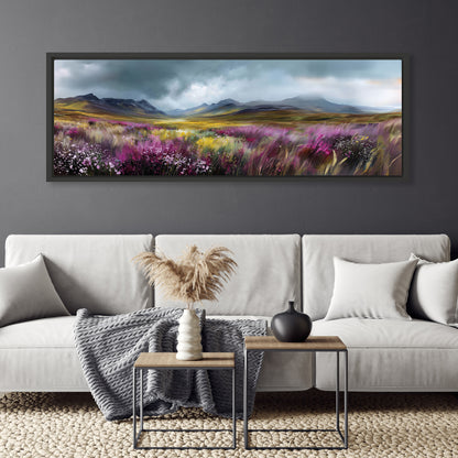Highland Bloom - Panoramic Canvas Print (60” x 20”)