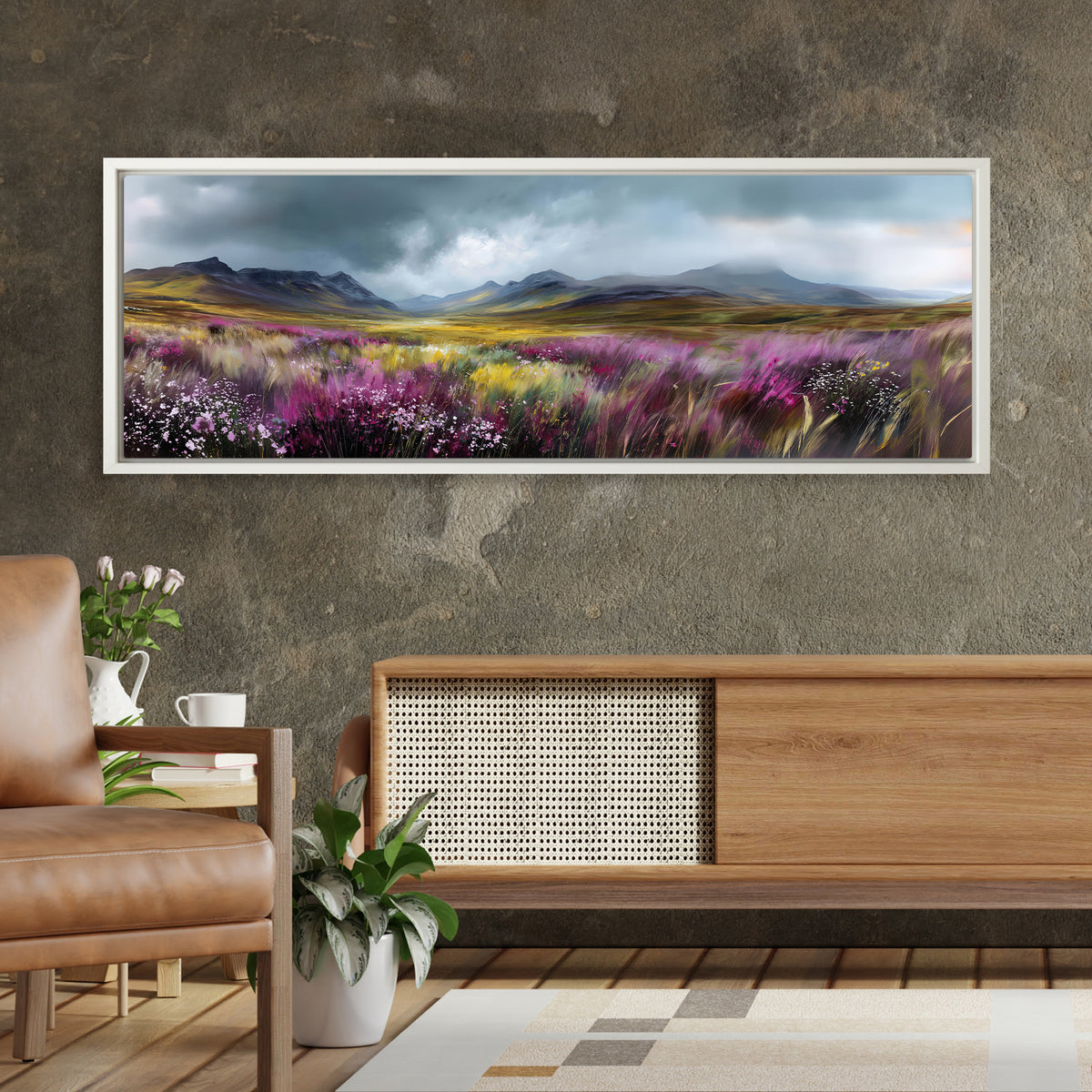 Highland Bloom - Panoramic Canvas Print (60” x 20”)