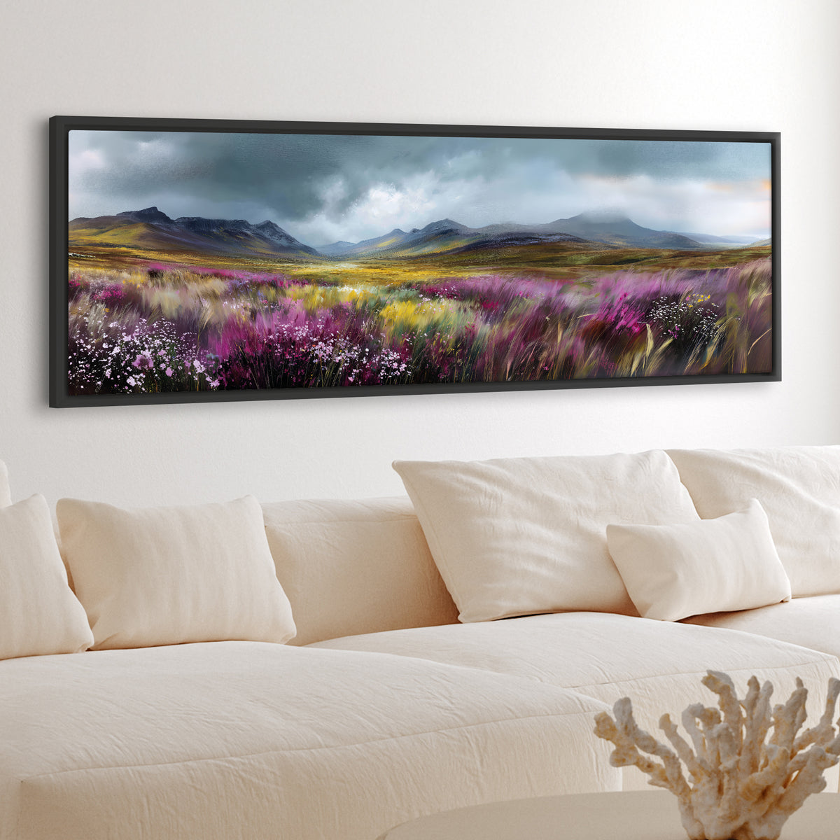 Highland Bloom - Panoramic Canvas Print (60” x 20”)