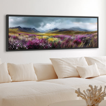 Highland Bloom - Panoramic Canvas Print (60” x 20”)