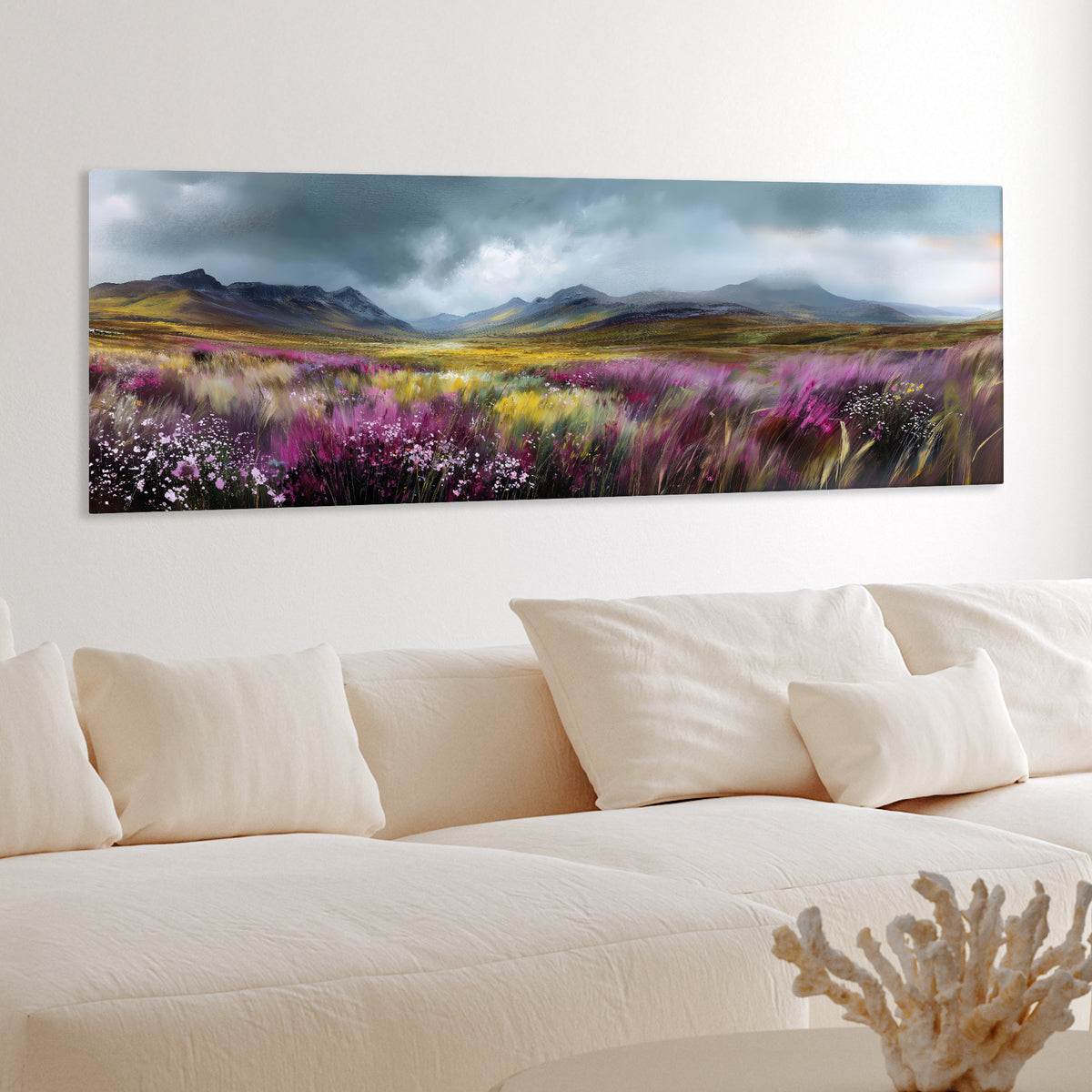 Highland Bloom - Panoramic Canvas Print (60” x 20”)