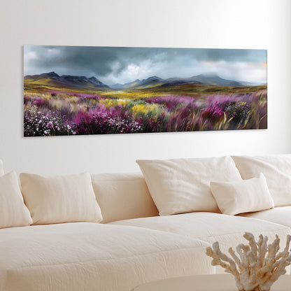 Highland Bloom - Panoramic Canvas Print (60” x 20”)