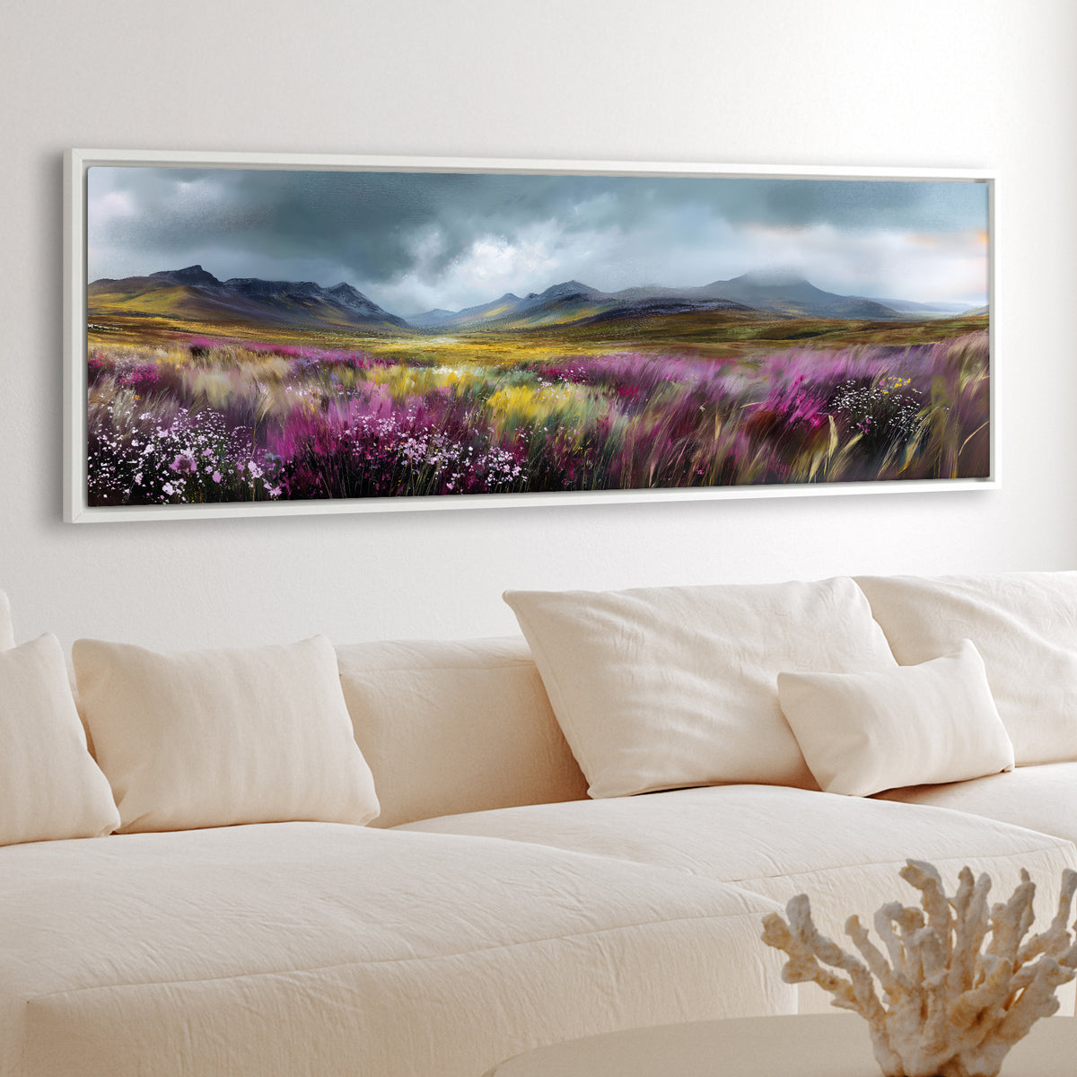Highland Bloom - Panoramic Canvas Print (60” x 20”)