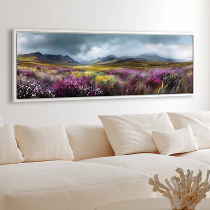 Highland Bloom - Panoramic Canvas Print (60” x 20”)