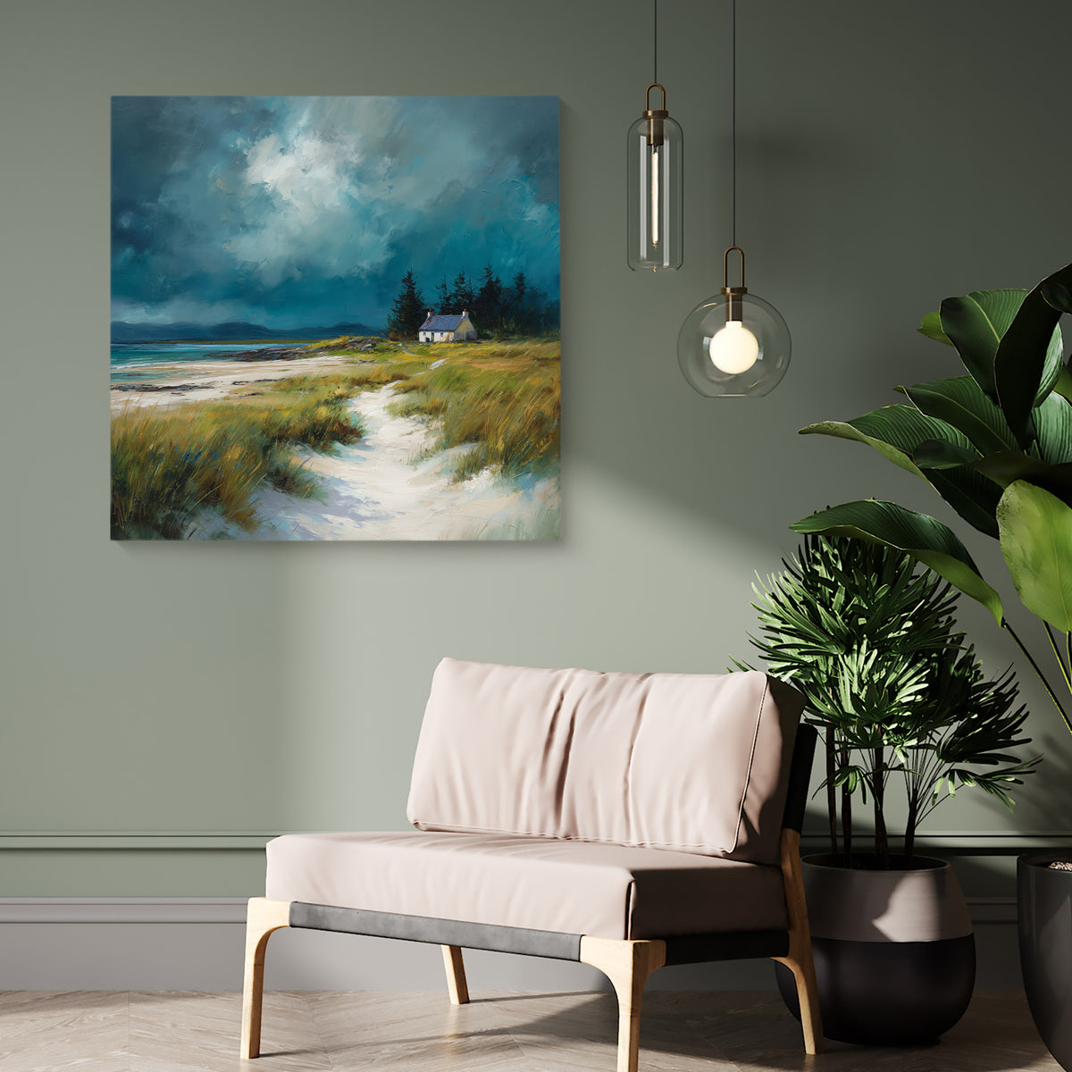 The Place By The Pines - Canvas Print
