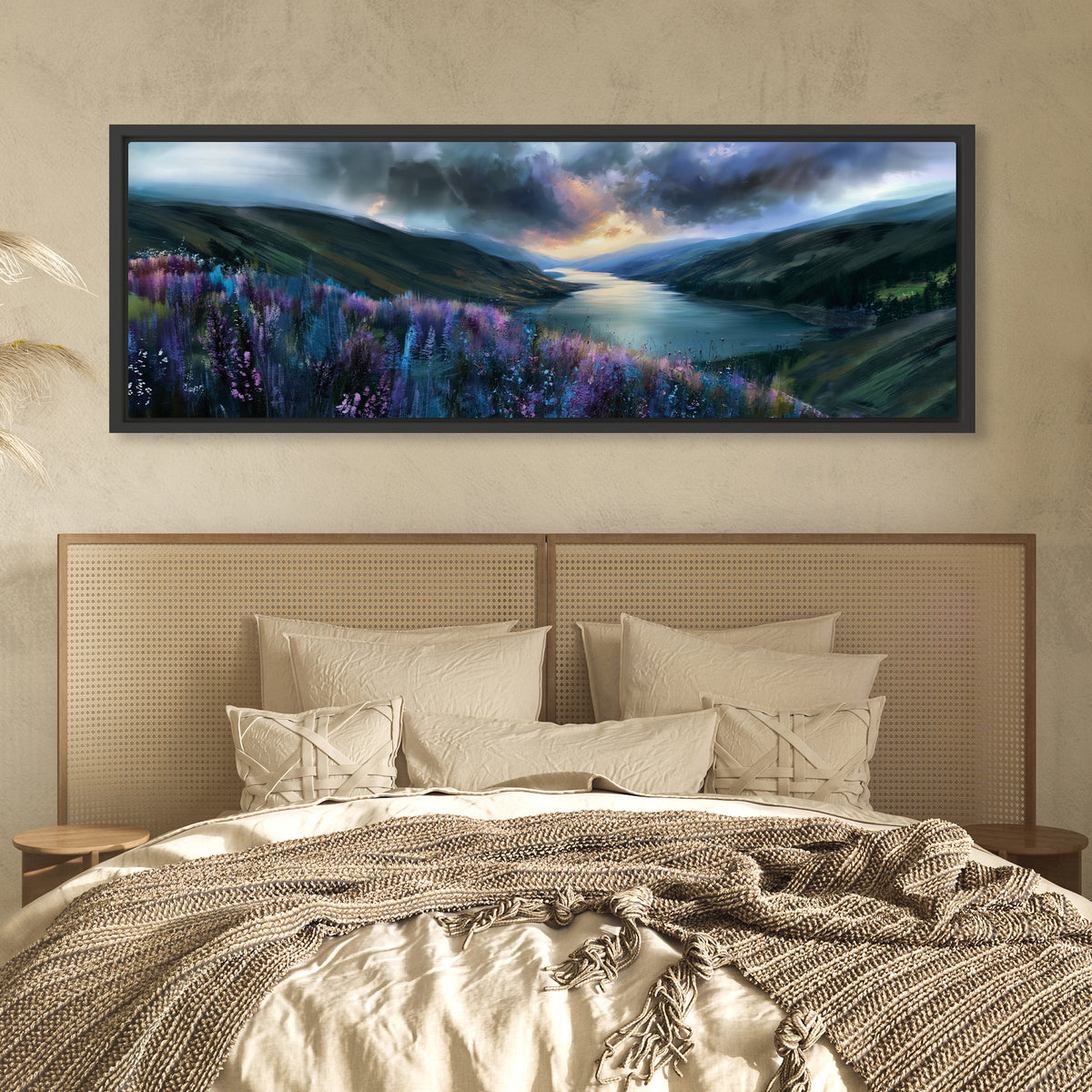 Long Loch View - Panoramic Canvas Print (60” x 20”)