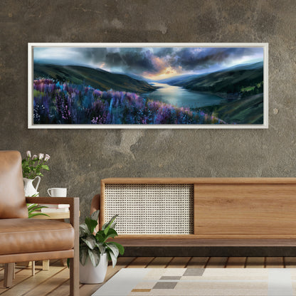 Long Loch View - Panoramic Canvas Print (60” x 20”)