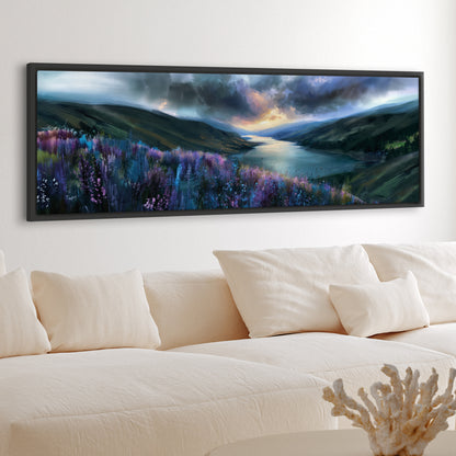 Long Loch View - Panoramic Canvas Print (60” x 20”)