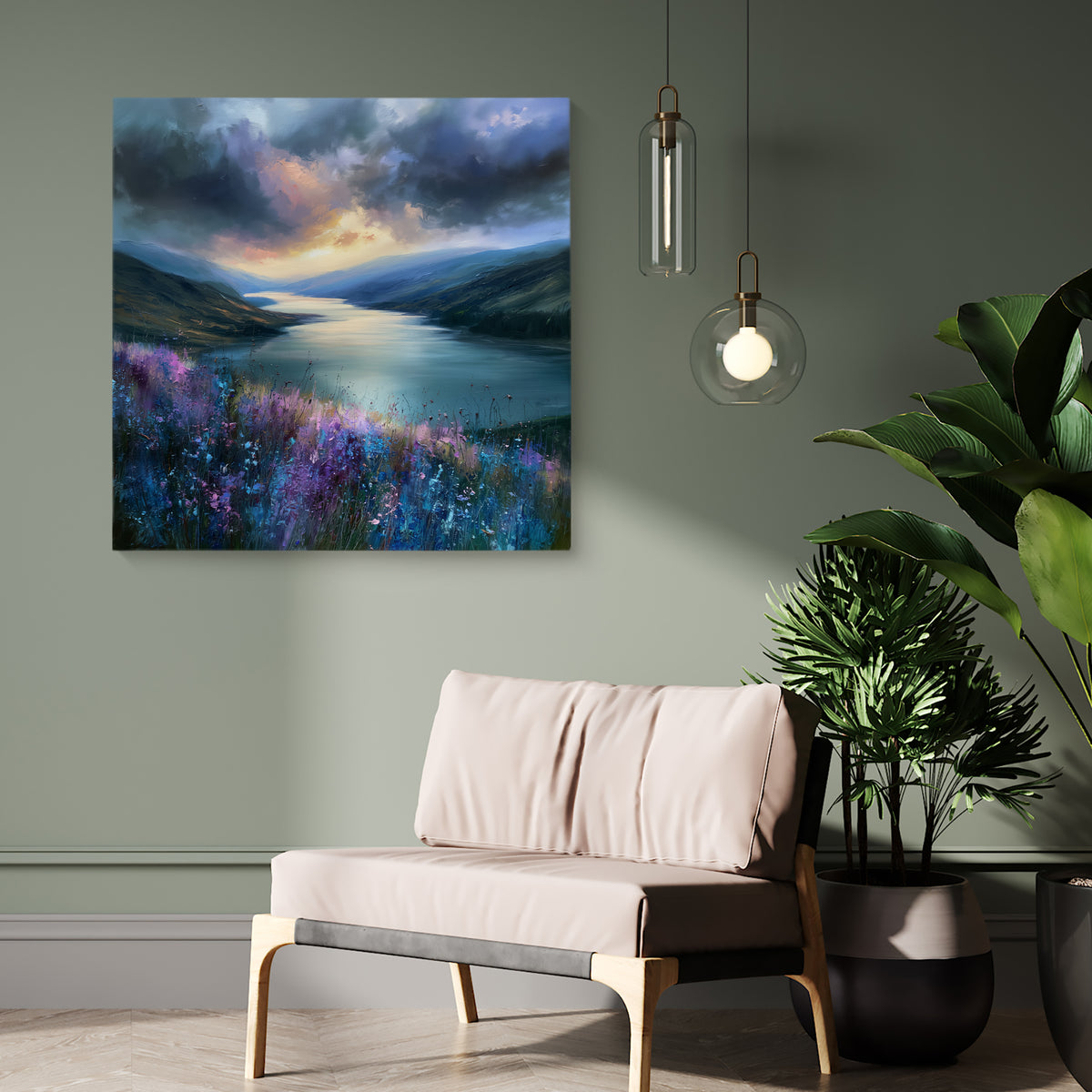 Long Loch View - Canvas Print