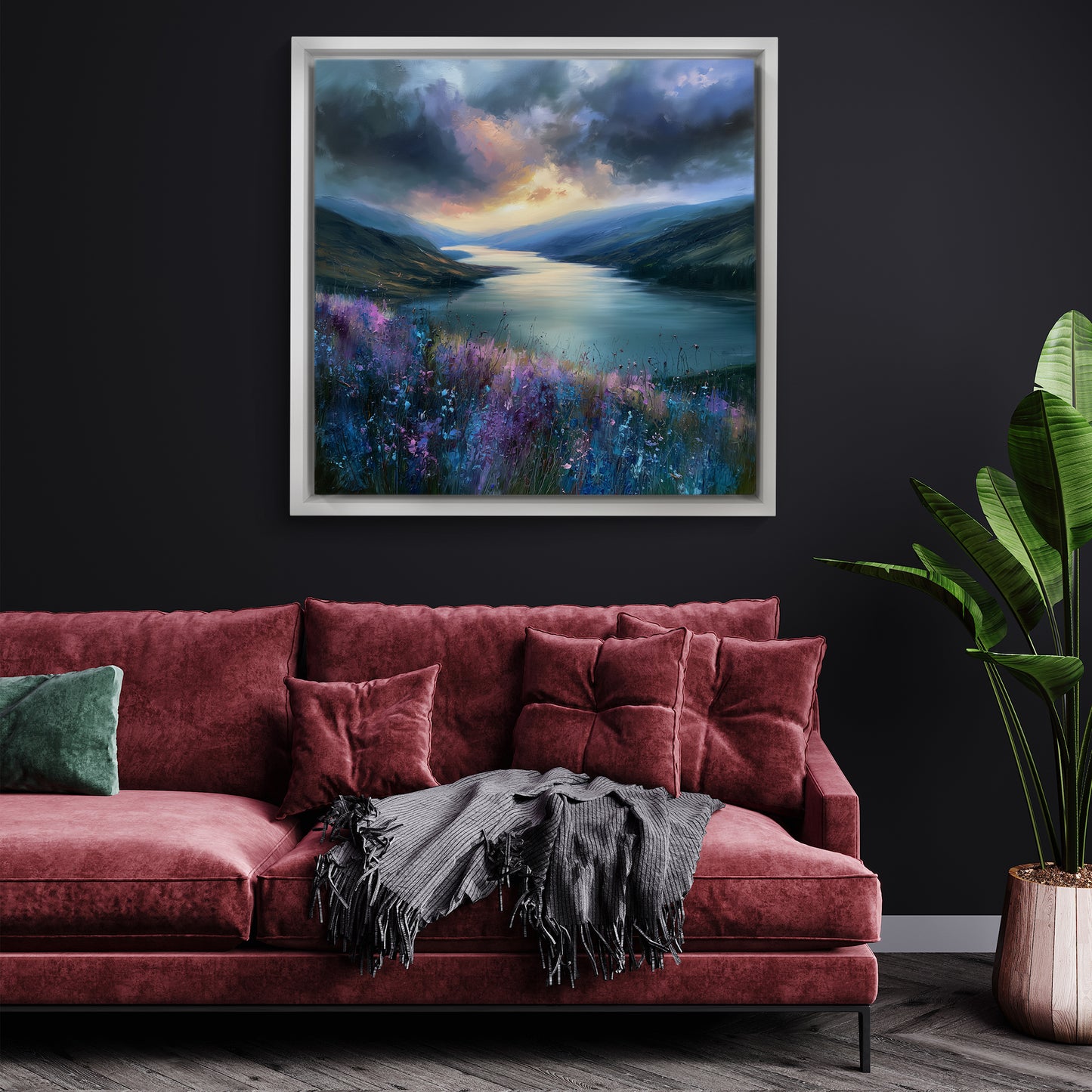 Long Loch View - Canvas Print