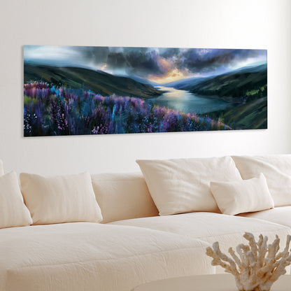 Long Loch View - Panoramic Canvas Print (60” x 20”)