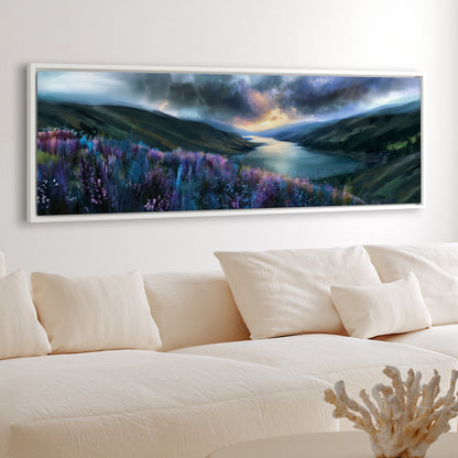 Long Loch View - Panoramic Canvas Print (60” x 20”)